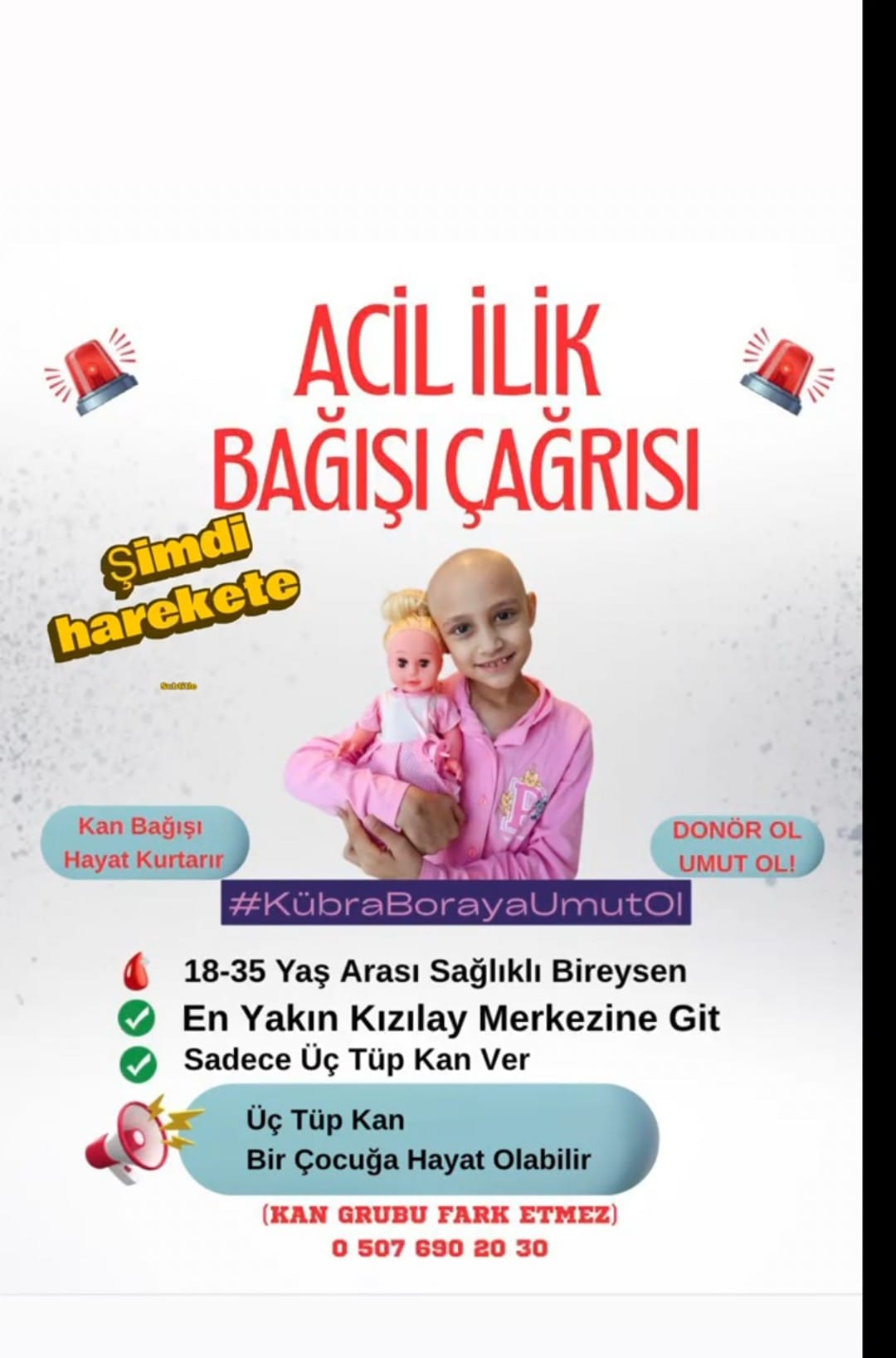 Acil İlik Bağış Çağrısı